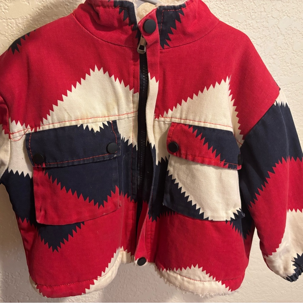 Stylish Red and Blue Kids Jacket